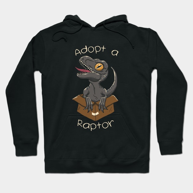 Adopt a Raptor Hoodie by Vincent Trinidad Art